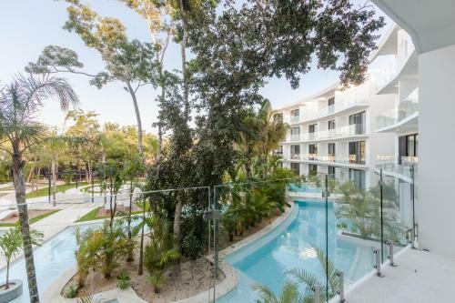 Apartamento Lagunas Central Park Luxury Studio With Pool View Balcony & Gym