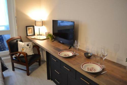 Apartamento Charmant Studio Belle Vue Mer En Normandie