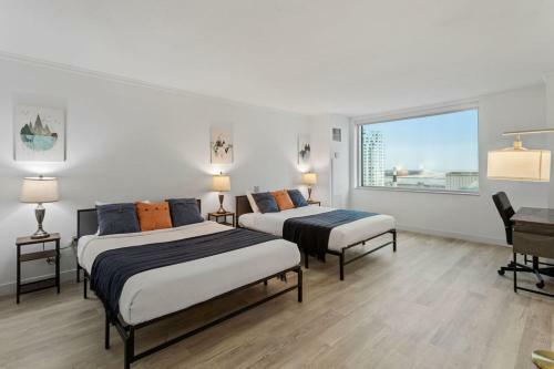 Apartamento Two Beachfront Stylish Cozysuites On The Boardwalk