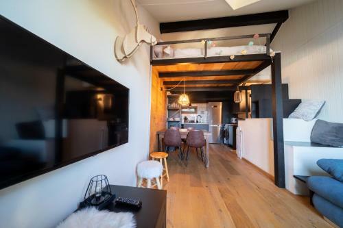Apartamento Le Cerf - Duplex Avec Superbe Vue Montagne