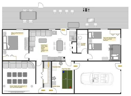 Apartamento Fun & Games By Honeybearcabins 2br/1ba Sleeps 7