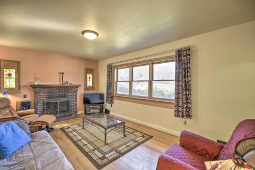 Quaint Creekside Home With Spacious Deck And Yard