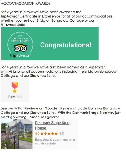 Bed & Breakfast Denmark Stage Stop House