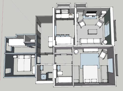 Apartamento Ancient Hotel Mont Joly - 3 Bedr - View - 2 Bath - 80m2
