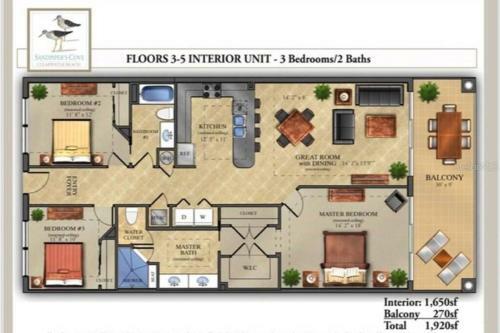 Apartamento Waterfront - 3beds -2kings -pool -balcony - Walk To Beach