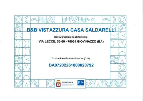 B&B Vistazzurra - Casa Saldarelli