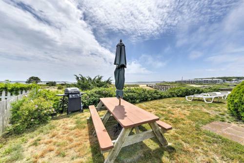Beachfront West Yarmouth Cottage With Deck And Views!