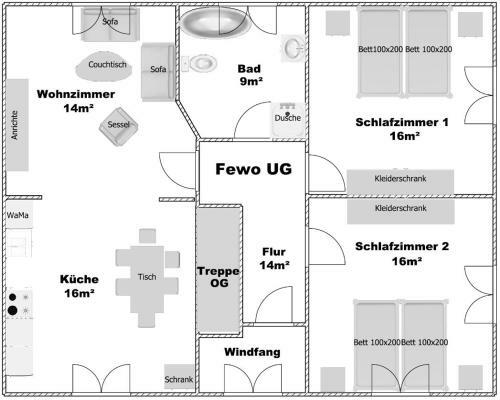 Apartamento Ferienwohnung Landliebe