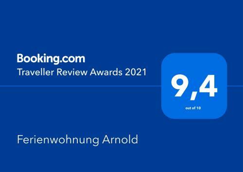 Apartamento Ferienwohnung Arnold