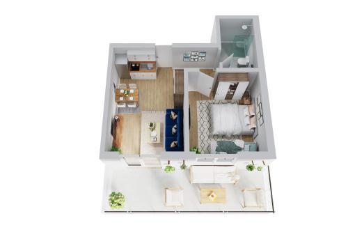 Apartamento Smart Resorts Haus Azur Ferienwohnung 805
