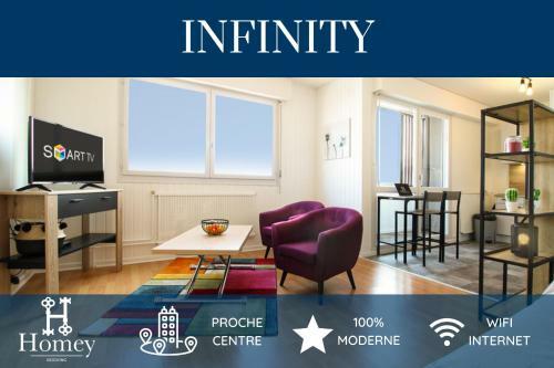 Apartamento Homey Infinity New/centre/proche Gen�ve