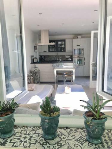 Villa Cap D'antibes 50m From The Beach 3 Bedrooms/pool