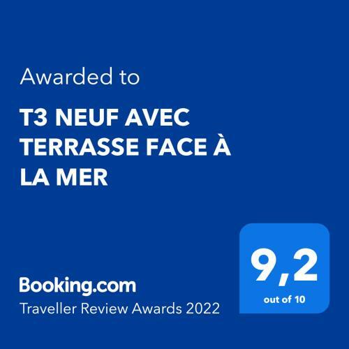 Apartamentos T3 Neuf Avec Terrasse Face � La Mer