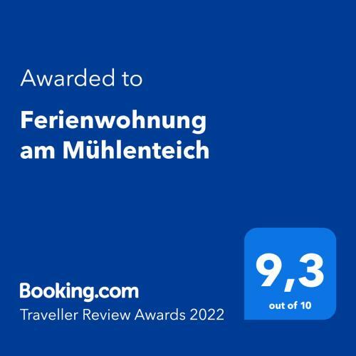 Apartamento Ferienwohnung Am M�hlenteich