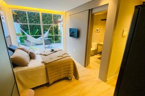 Apartamento Lindo Flat Com �rea Externa Privativa.