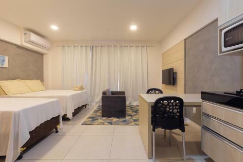 Apartamento Flat Com Piscina E Vista Pro Mar Em Ponta Verde Al