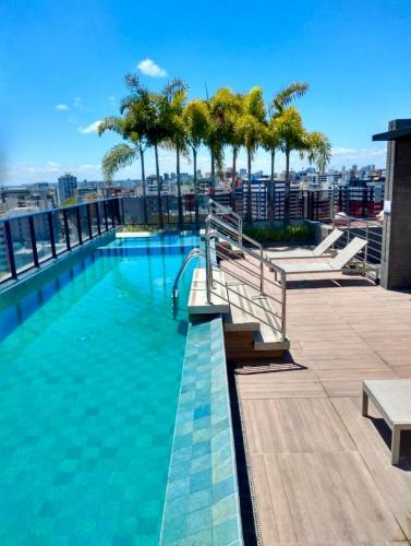 Apartamento Flat Com Piscina E Vista Pro Mar Em Ponta Verde Al