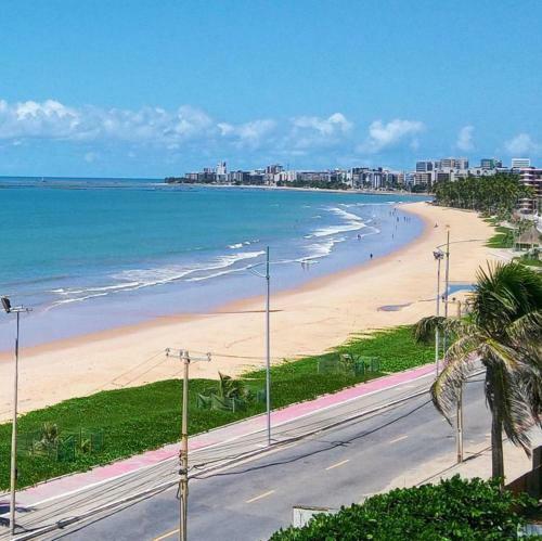 Apartamento Otimo Flat Com Vista Panoramica Da Praia Em Maceio