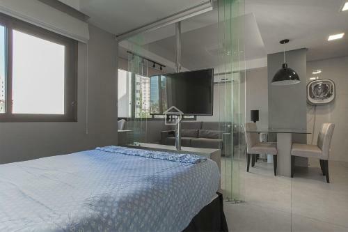Apartamento Studio Lindo E Completo Regi�o Moinhos - C/ Garagem