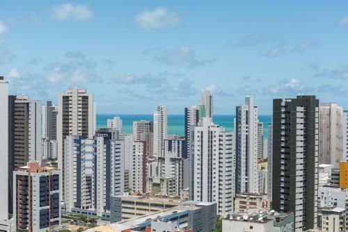 Apartamento Nob2104 Excelente Flat Em Boa Viagem Com 2 Quartos