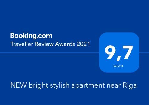 New Bright Stylish Apartment Near Riga