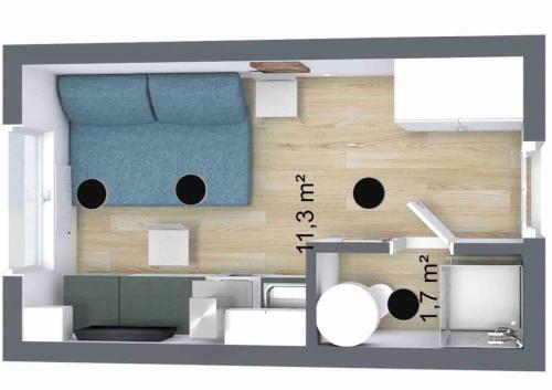 Cozy Paupio Studio Apartment For 2 People