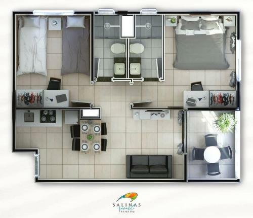 Apartamento Salinas Premium Resort - Dispon�vel 20 A 24 de Mar�o