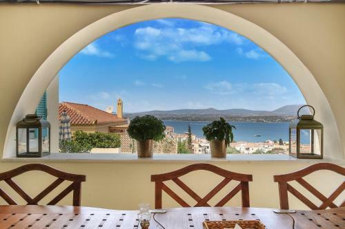 The Great Gatsby 6br Villa Overlooking Spetses Old Town