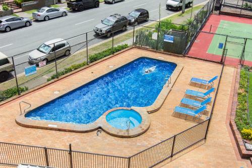 Apartamento Beachfront Studio With Balcony, Parking And Pool