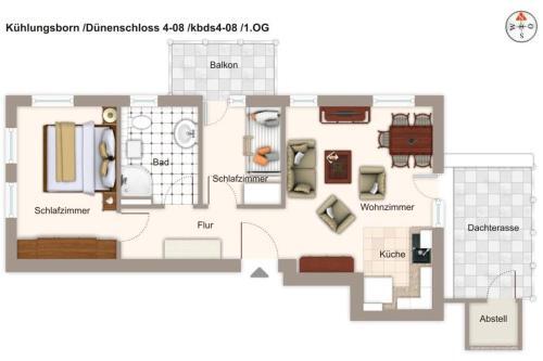 Apartamento D�nenschloss D�nenschloss 4-08