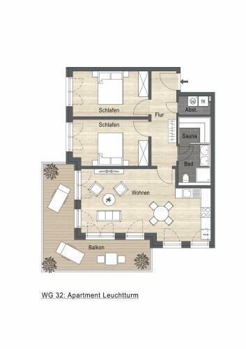 Apartamento Strandresidenz D�nenperle, App 32 - Leuchtturm