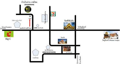 Hostal Baan 9'nan Guest Home In Nan City.
