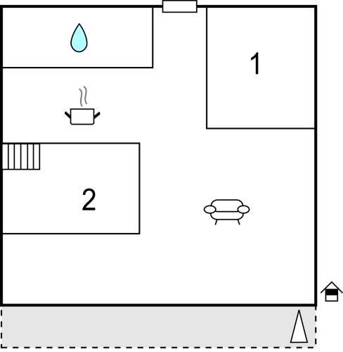 Amazing Apartment In Gajac With 2 Bedrooms