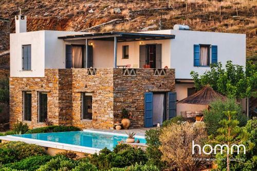 Melissaki Homm Villa In Kea Stunning Pool And View