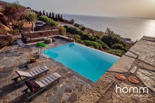 Melissaki Homm Villa In Kea Stunning Pool And View