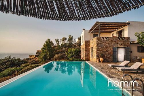 Melissaki Homm Villa In Kea Stunning Pool And View
