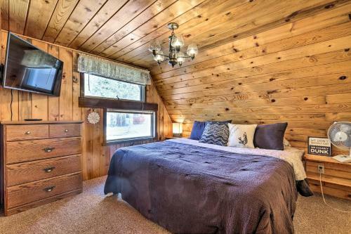 Lakefront Butternut A-frame Cabin - Swim Dock