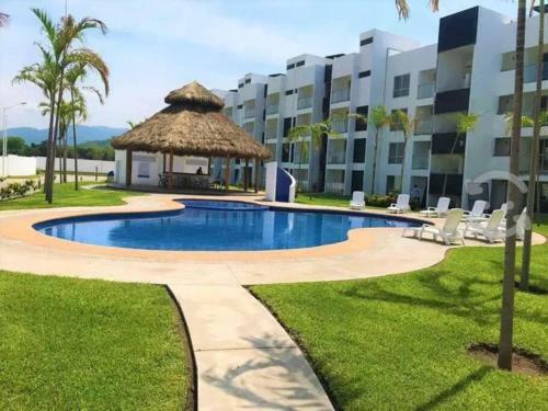 Apartamento Departamento Nuevo Con Alberca En Manzanillo