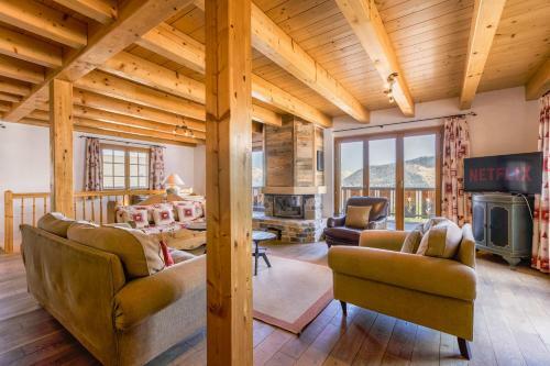 Groot 10 Pers Ski-in Chalet Met Openhaard En Garage