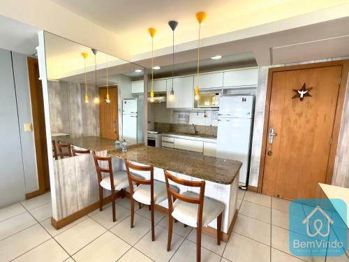 Apartamento Com Linda Vista Mar No Bahia Suites