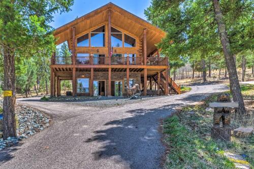Quiet Ruidoso Cabin Wraparound Deck And Grills