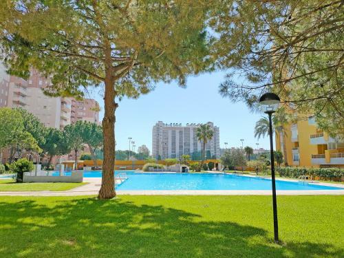 Practico Apartamento Con Piscina En Residencial Brezo Canet