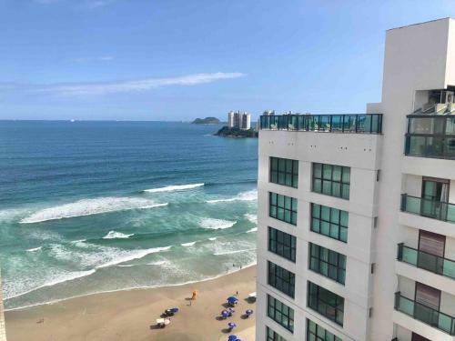 Apartamento Linda Vista Para O Mar Com Varanda 3 Dorm