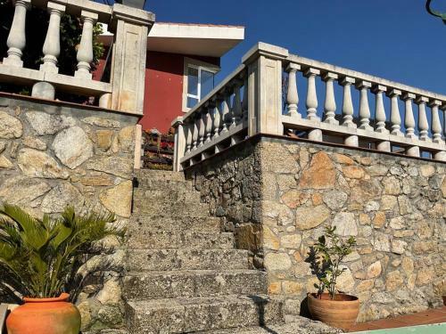 Amanecer En O Mar, Casa En Baiona Con Piscina