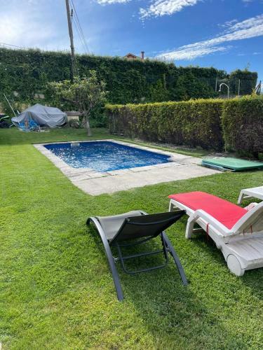 Amanecer En O Mar, Casa En Baiona Con Piscina