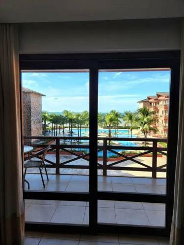 Apartamento Flat de 2 Quartos Com Linda Vista-mar P�-na-areia!