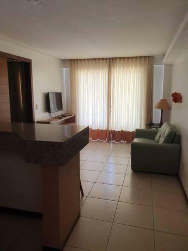 Apartamento Flat de 2 Quartos Com Linda Vista-mar P�-na-areia!