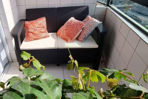 Apartamento Requinte E Conforto Com M�veis Novos E Vista Mar