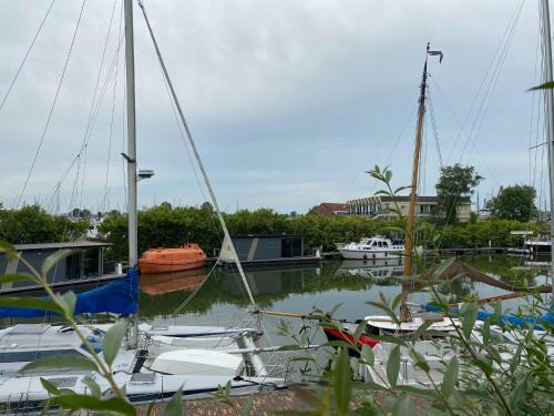 Modern House Boat In Monnickendam With Jetty