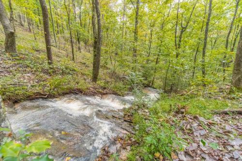Villa Cozy Creekside Log Cabin W Firepit, Hot Tub, Wifi